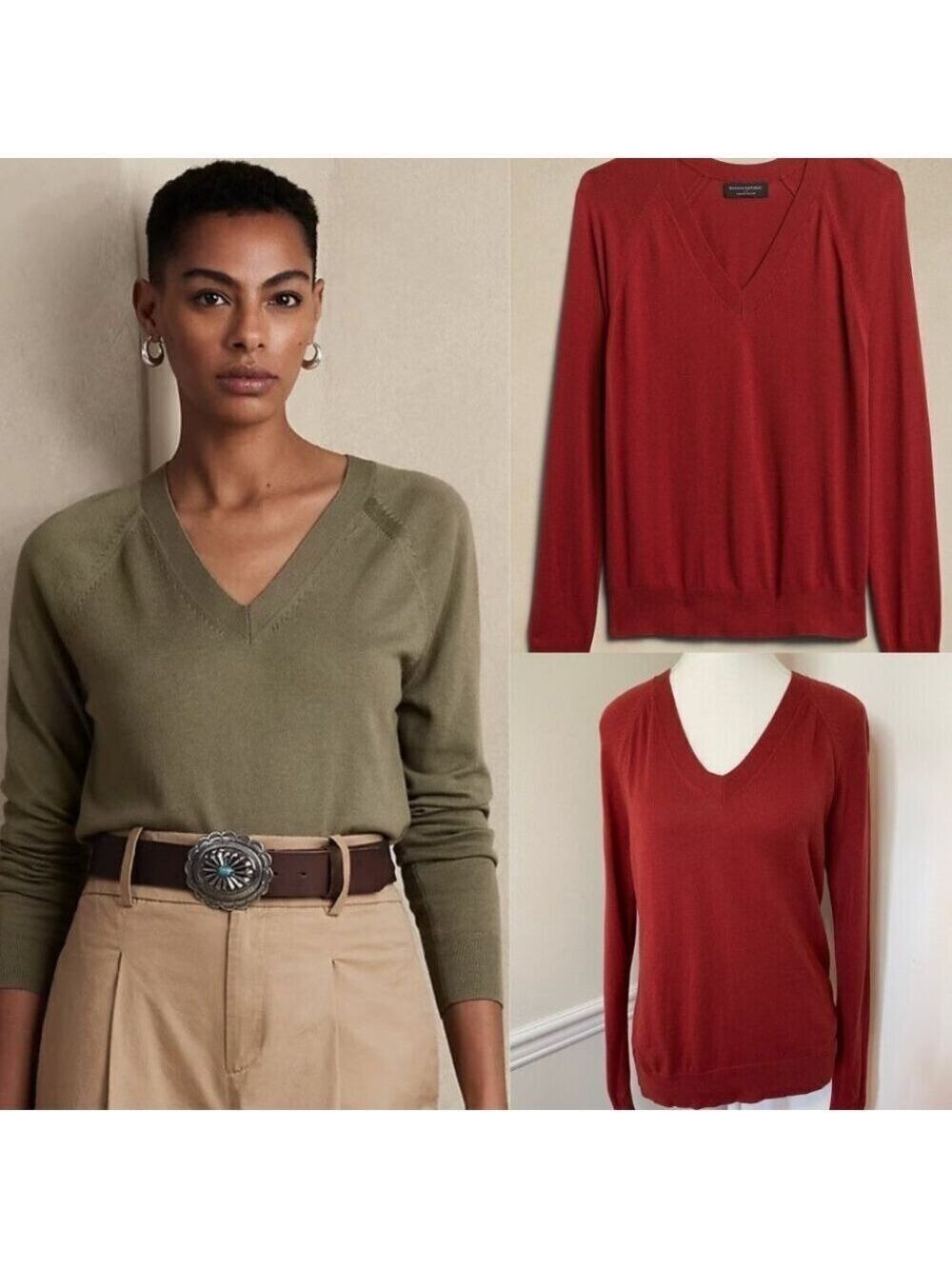 Banana Republic Forever Sweater N-Neck Pullover S